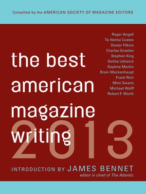 cover image of The Best American Magazine Writing 2013